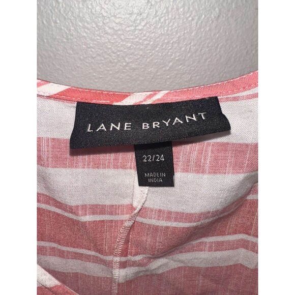 Lane Bryant Striped Peplum Top Size 22/24 - Picture 4 of 4